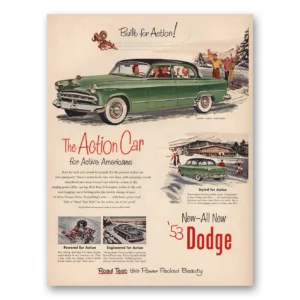 1953 Dodge Coronet Print Ad | Active Americans