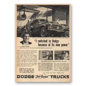 1953 Dodge Trucks Print Ad | Switched Dodge