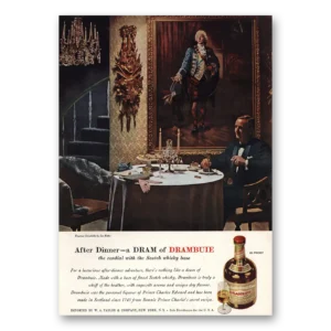 1953 Drambuie Print Ad | Dinner Dram