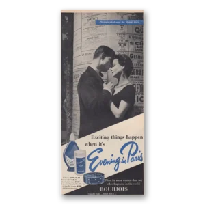 1953 Evening In Paris Perfume Print Ad | Exciting Things