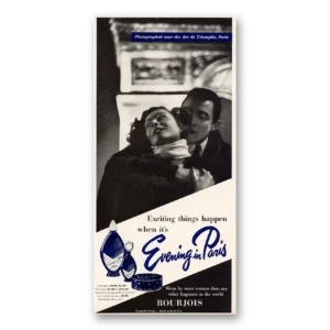 1953 Evening In Paris Perfume Print Ad | Arc De Triomphe