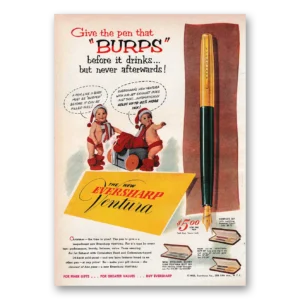 1953 Wahl Eversharp Print Ad | Burps