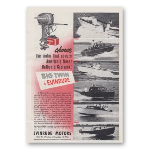 1953 Evinrude Print Ad | Outboard Cruisers
