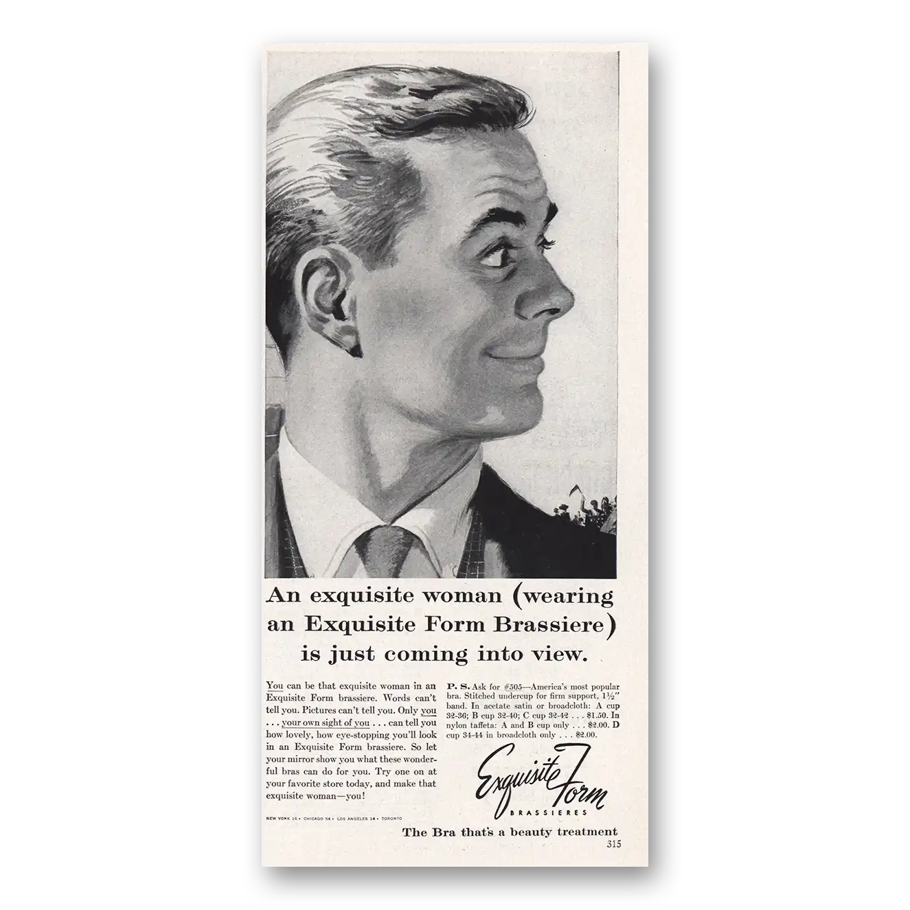 1953 Exquisite Form Print Ad | Coming Into View