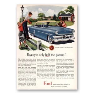 1953 Ford Print Ad | Half Picture