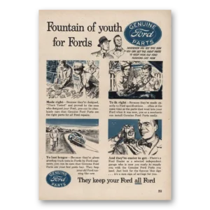 1953 Ford Print Ad | Fountain Of Youth