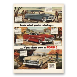1953 Ford Print Ad | Look What You're Missing