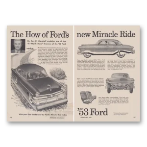 1953 Ford Print Ad | Roy K Marshall