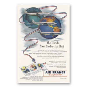 1953 Air France Print Ad | Modern Air Fleet