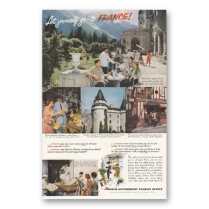 1953 France Print Ad | Alpine Sky