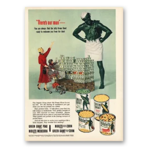 1953 Green Giant Print Ad | Theres Our Man