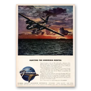 1953 Grumman Print Ad | Undersea Hunter