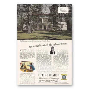 1953 Home Insurance Print Ad | Andrew Jackson