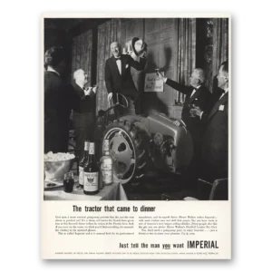 1953 Imperial Whiskey Print Ad | Dinner