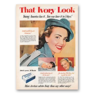 1953 Ivory Soap Print Ad | Young America