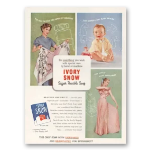 1953 Ivory Snow Print Ad | Nice Things