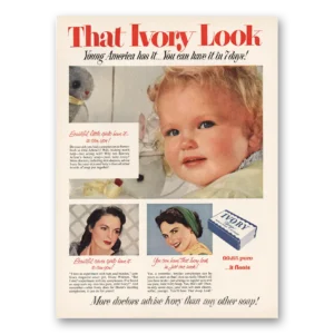 1953 Ivory Soap Print Ad | Young America Has It