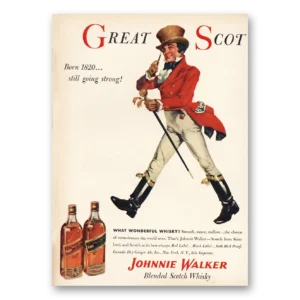 1953 Johnnie Walker Print Ad | Great Scot Born 1820