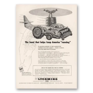 1953 Lycoming Print Ad | America Running