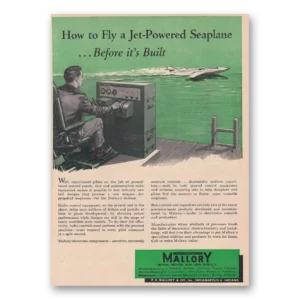 1953 Mallory Print Ad | Seaplane