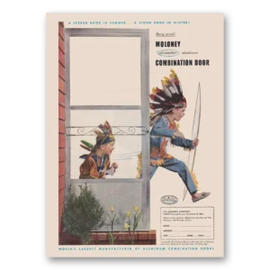 1953 Maloney Combination Door Print Ad | Screen Door