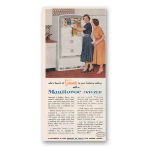 1953 Manitowoc Freezer Print Ad | Touch Summer