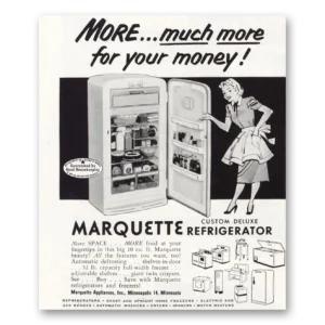 1953 Marquette Refrigerator Print Ad | Much More