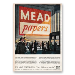 1953 Mead Papers Print Ad | Annual Report