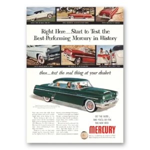 1953 Mercury Print Ad | Start To Test
