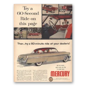 1953 Mercury Print Ad | 60 Second Ride