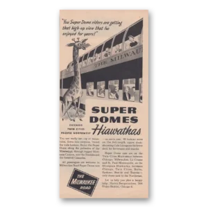 1953 Milwaukee Road Print Ad | Super Domes