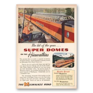 1953 Milwaukee Road Print Ad | Hiawathas