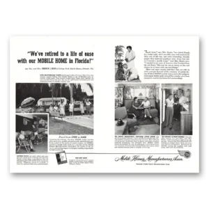 1953 Mobile Home Mfg Print Ad | Florida