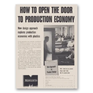 1953 Monsanto Print Ad | Open Door