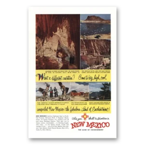 1953 New Mexico Print Ad | Fabulous Land Of Enchantment