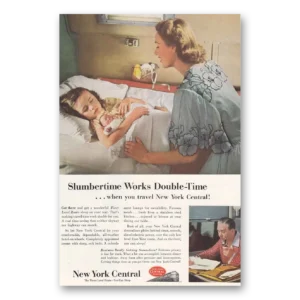 1953 New York Central Print Ad | Slumbertime