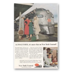 1953 New York Central Print Ad | More Fun