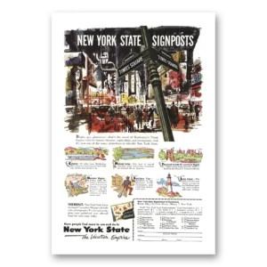 1953 New York Print Ad | Times Square