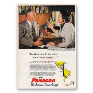 1953 Panagra Airlines Print Ad | Se Llama