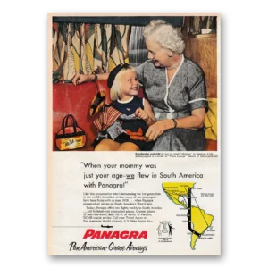 1953 Panagra Airlines Print Ad | Mommy