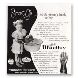1953 Pioneer Bluettes Print Ad | Smart Girl