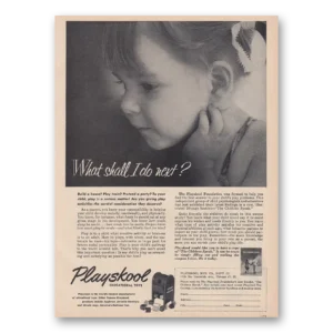 1953 Playskool Print Ad | What Shall I Do