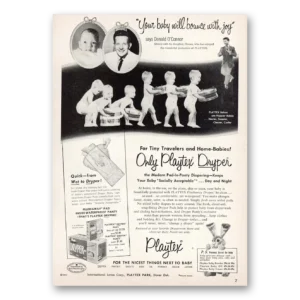 1953 Playtex Dryper Print Ad | Baby Will Bounce
