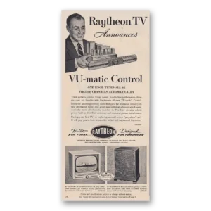 1953 Raytheon Print Ad | Tv Vu