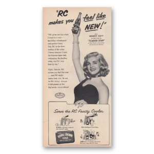 1953 Royal Crown Cola Print Ad | Lizabeth Scott