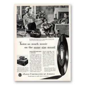 1953 RCA Victor Records Print Ad | Twice As Much