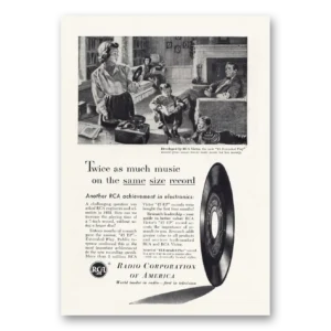 1953 RCA Victor Records Print Ad | Twice As Much