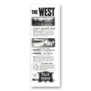 1953 Rock Island Lines Print Ad | Greatest Show
