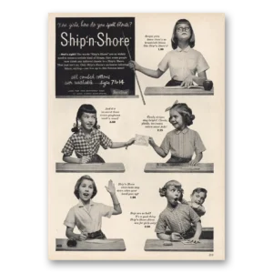 1953 Ship n Shore Print Ad | Spell Blouse