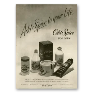 1952 Old Spice Print Ad | Add Spice To Your Life